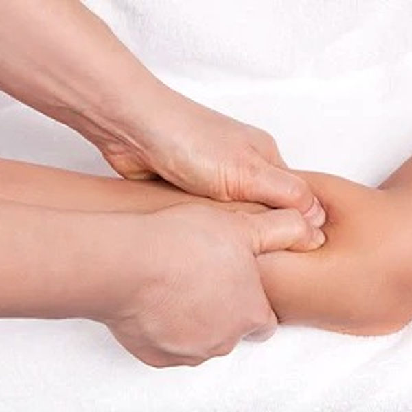 Acupressure massage along the meridians